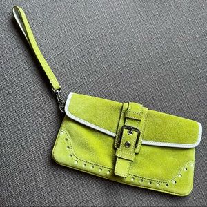 COACH Hampton Wristlet ONLY | Lime Green | Excellent Condition